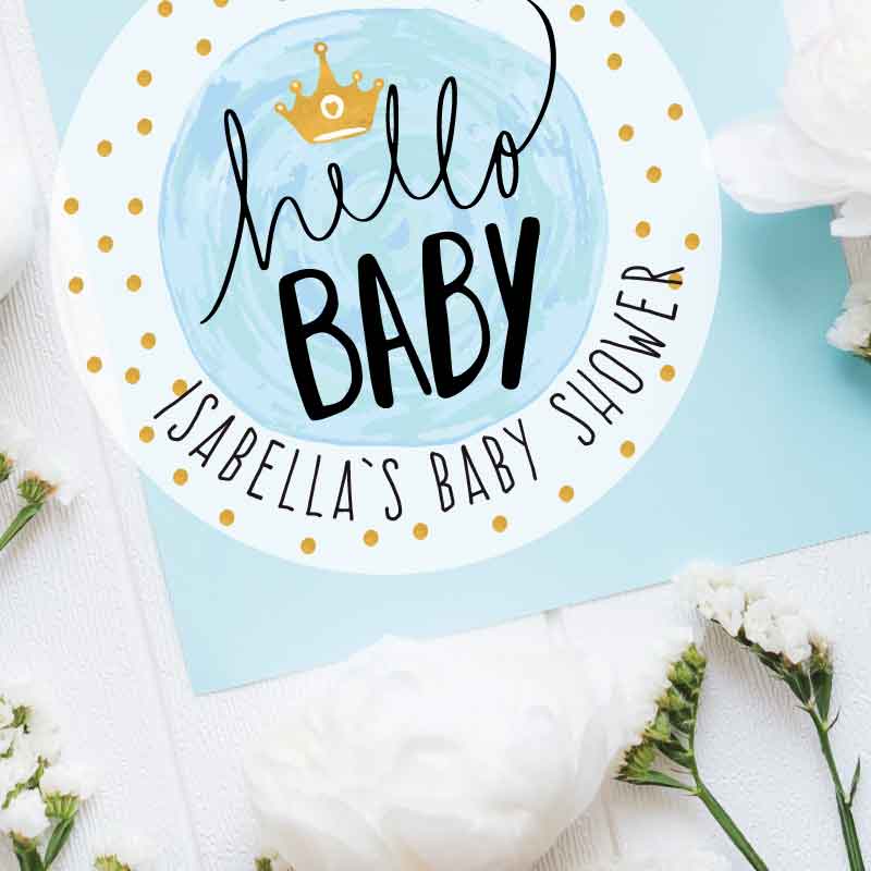Baby-Shower-personalised-stickers-Hello-Baby-Blue