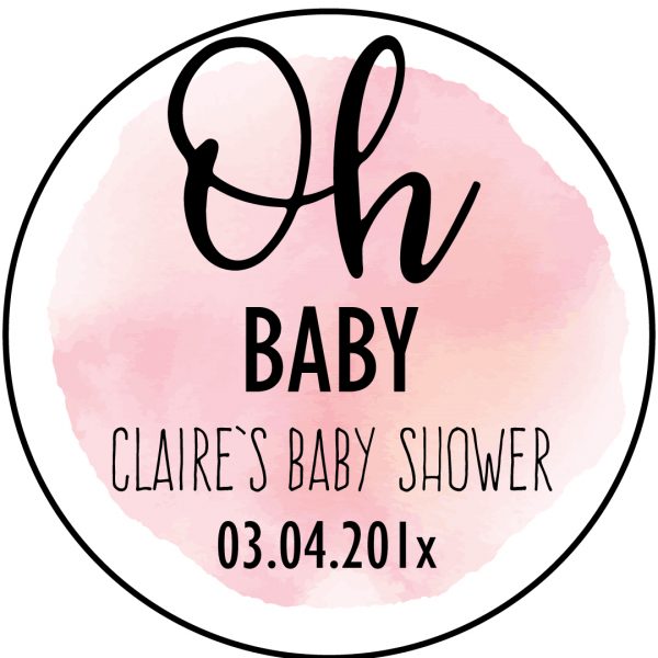 Oh Baby,Baby Shower Party Stickers, Party Labels