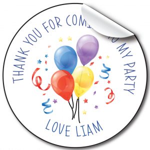 Balloon Children’s Birthday Personalised Stickers,