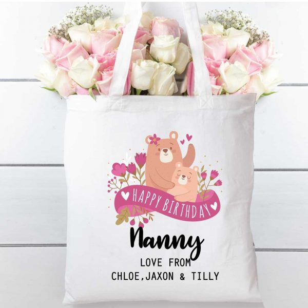 Tote-bag-bears-and-florals-Cotton-Shopping-bag
