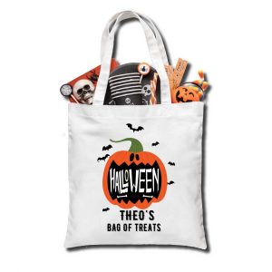 Halloween Pumpkin Trick or Treat bag, Personalised
