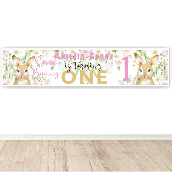 Some Bunny is one banner personalised