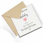 Fathers day Greetings card Daddy to be