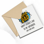 Father’s day Greetings card Super dad