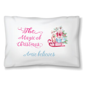Personalised christmas pillowcase the magic of Christmas