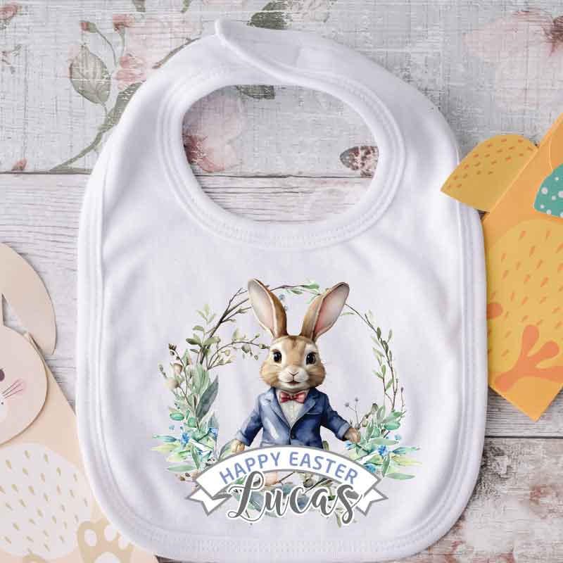 Easter Rabbit Baby Bib