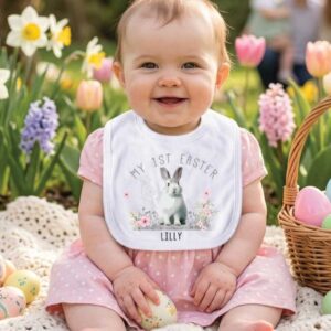 Personalised-Easter-Bunny-Floral-Bib